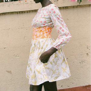 Coco Shop Mini Banded Dress Multi Hibiscus